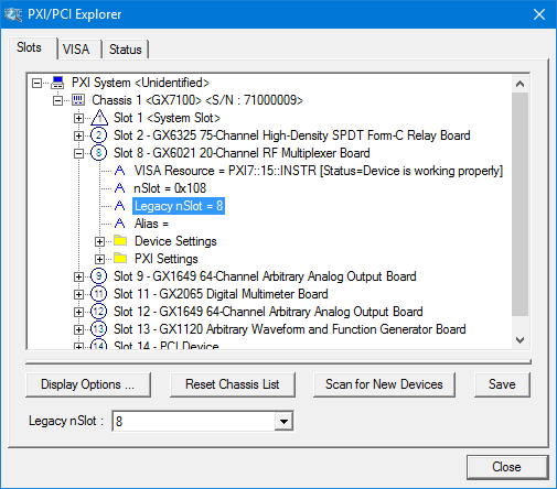 PXI/PCI Explorer.